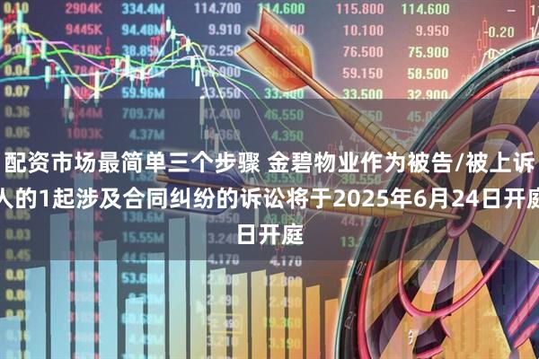 配资市场最简单三个步骤 金碧物业作为被告/被上诉人的1起涉及合同纠纷的诉讼将于2025年6月24日开庭